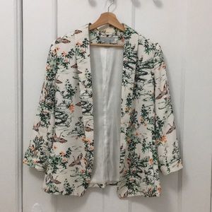 H&M Floral Print Blazer